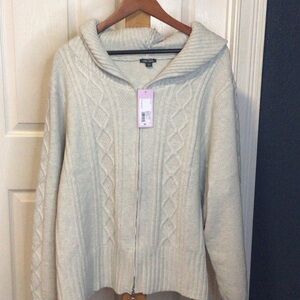 Wild Fable Off-White Cowl Neck Sweater